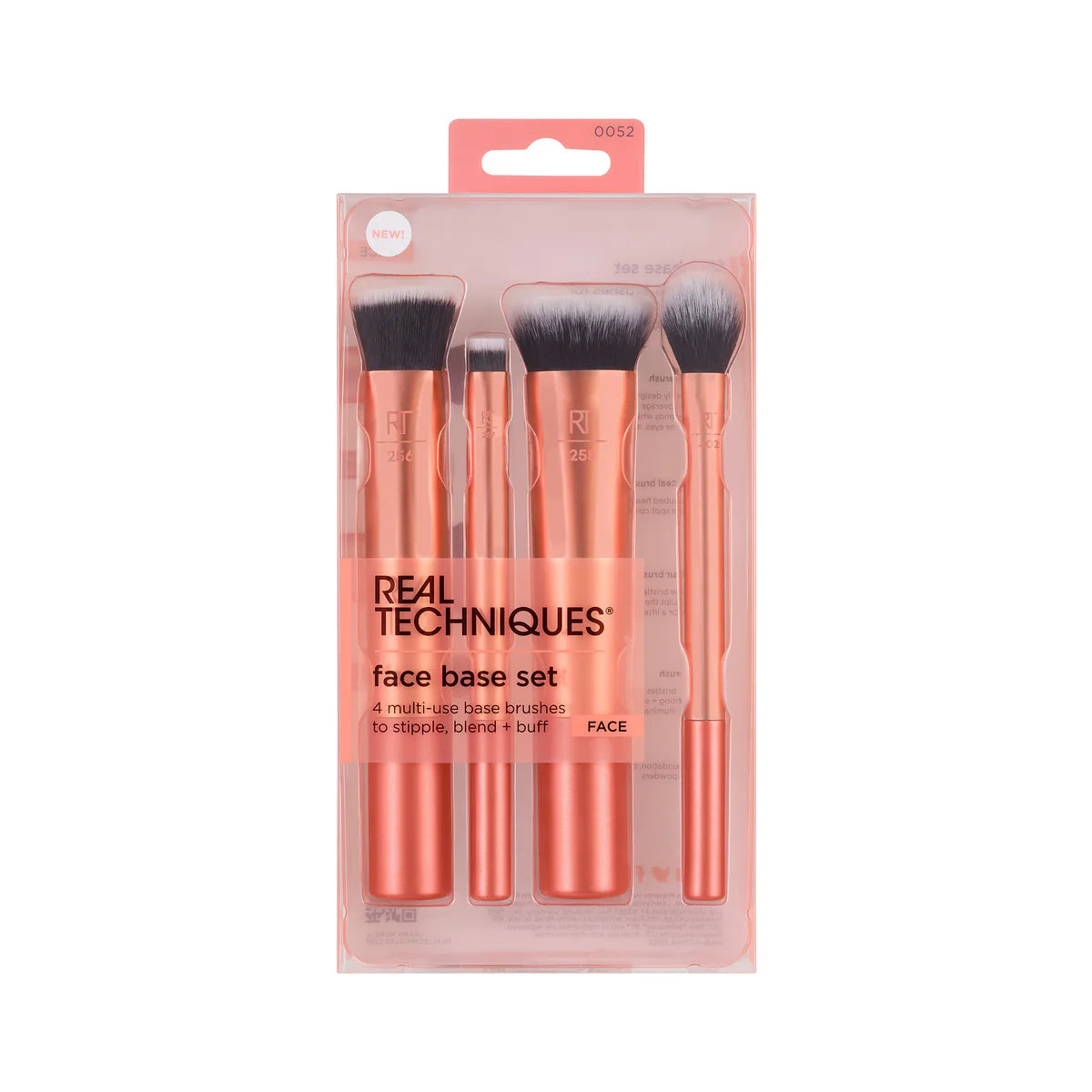 Real Techniques Face Base Makeup Brush Set - 4 Pieces Set