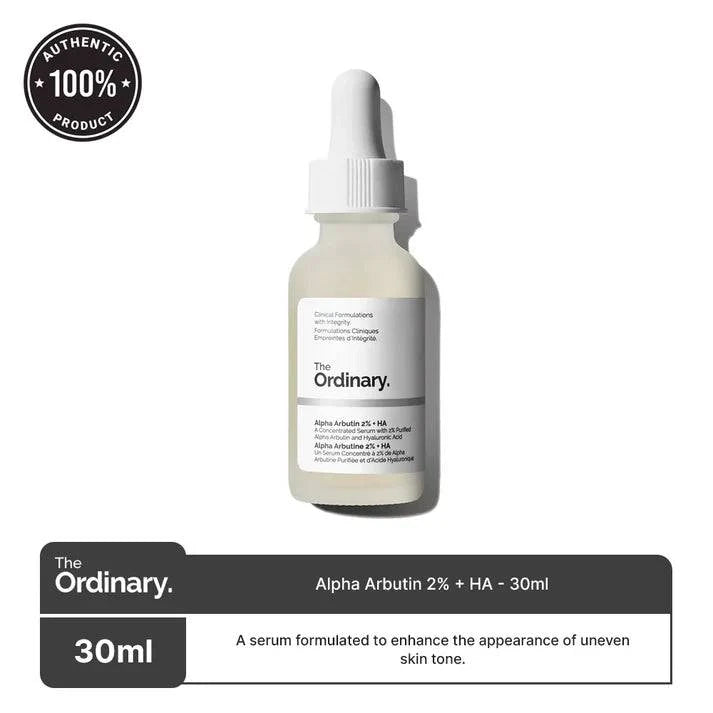 Fade Dark Spots Fast with Ordinary Alpha Arbutin 2% + HA Serum, 30ml