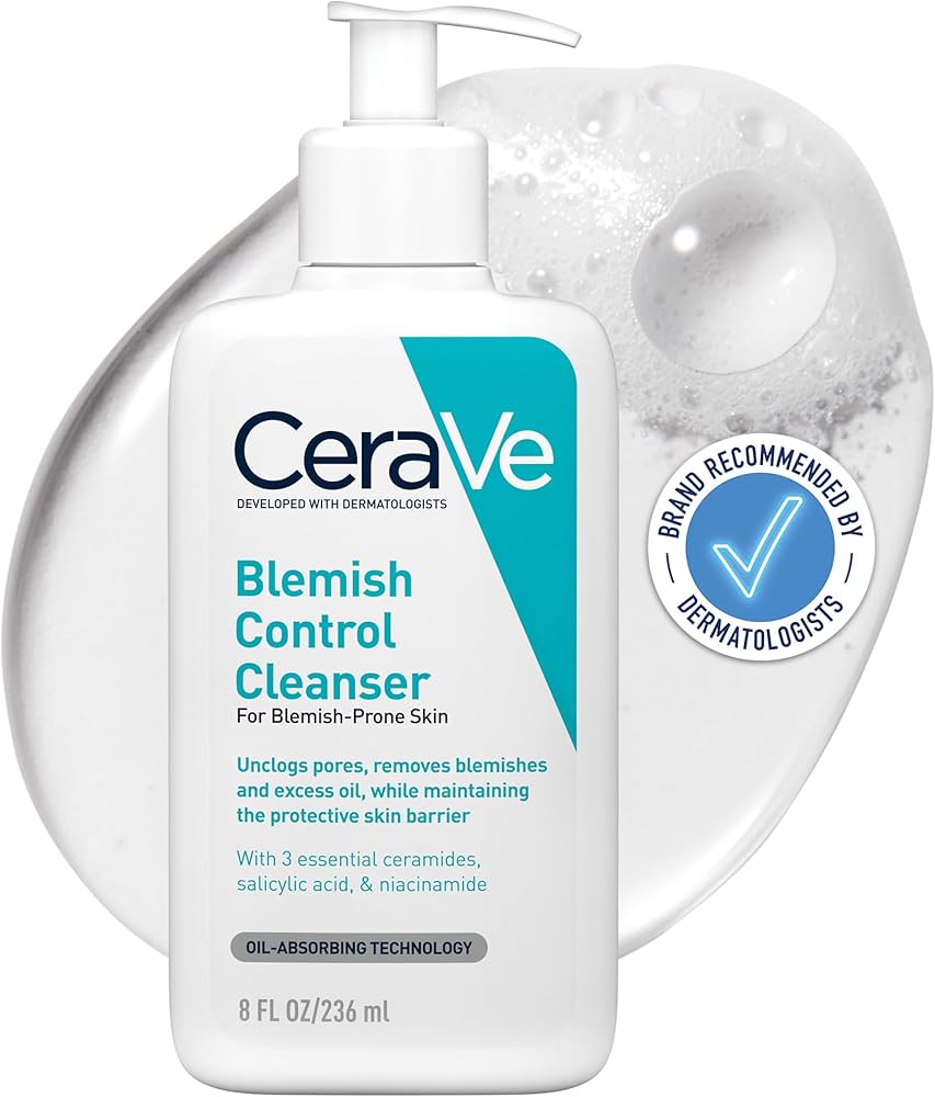 CeraVe Blemish Control Cleanser with 2% Salicylic Acid and Niacinamide for Blemish-Prone Skin - 236ml