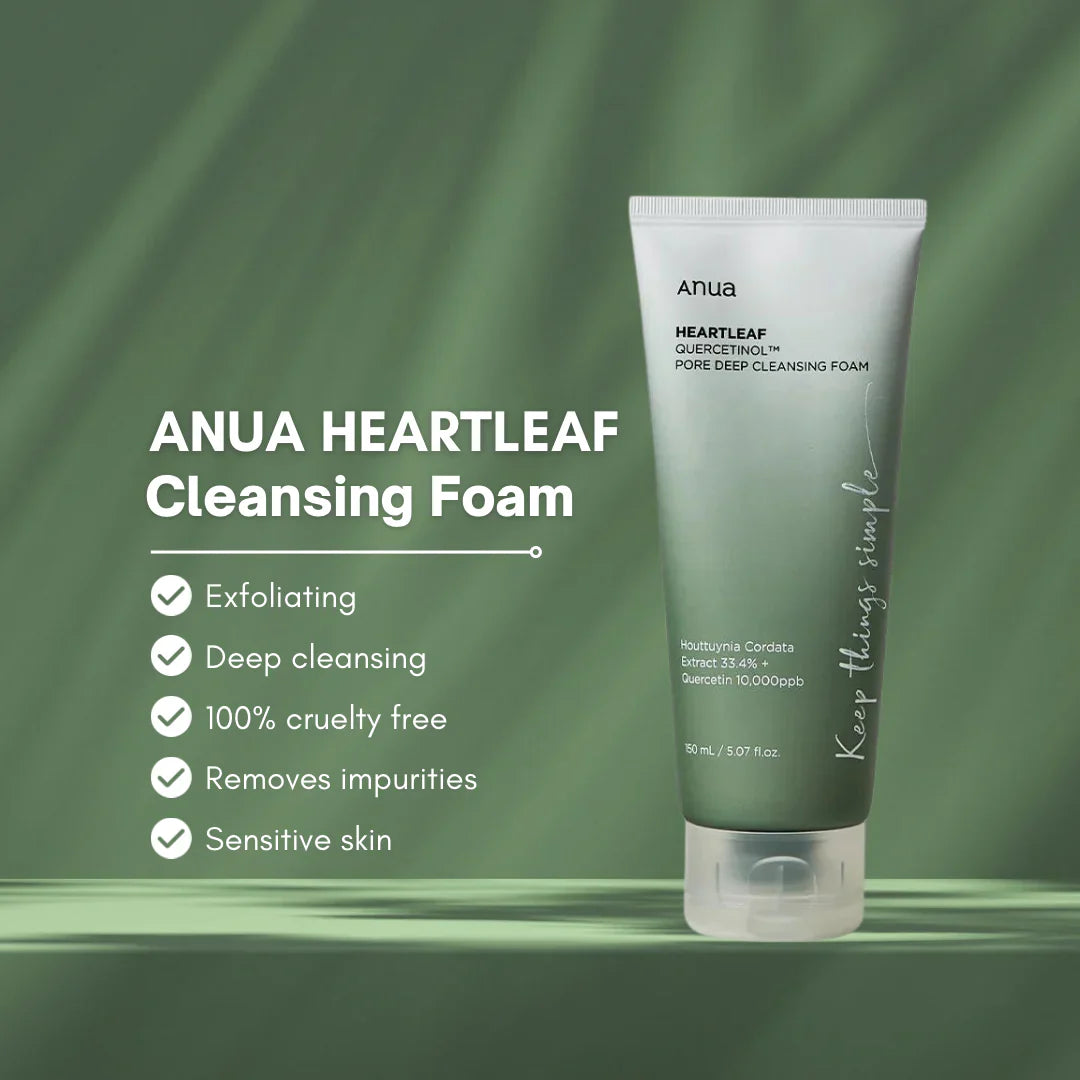 Anua Heartleaf Quercetinol Pore Deep Cleansing Foam - 150ml