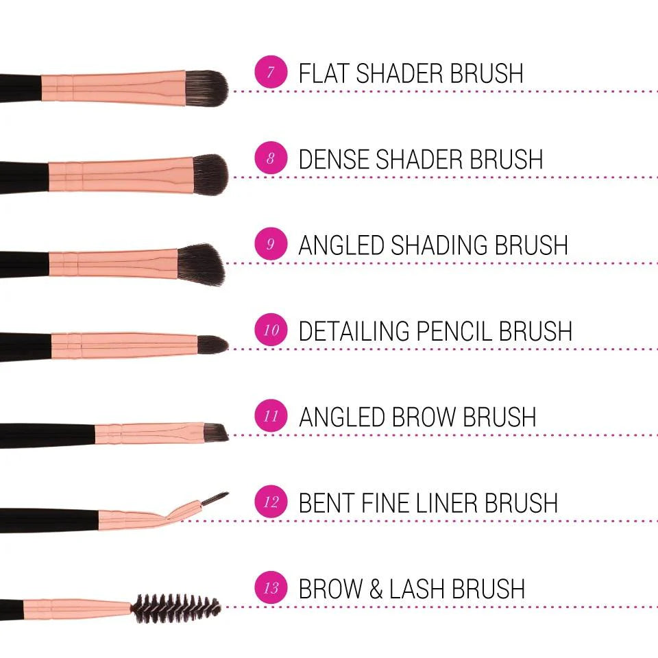 BH Cosmetics Rose Gold Signature - 13 Pieces Brush Set