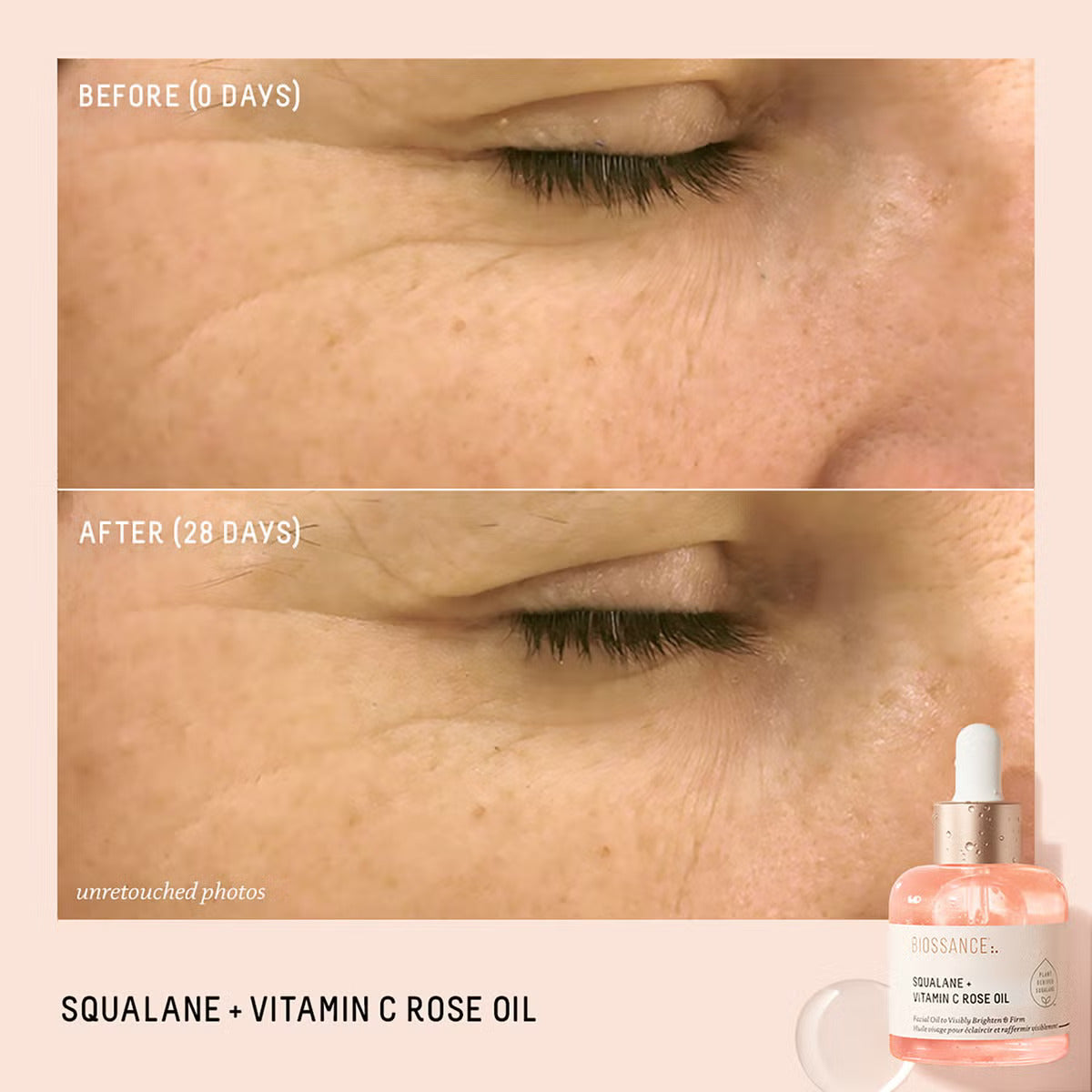 Biossance Squalane and Vitamin C Rose Oil - 30ml