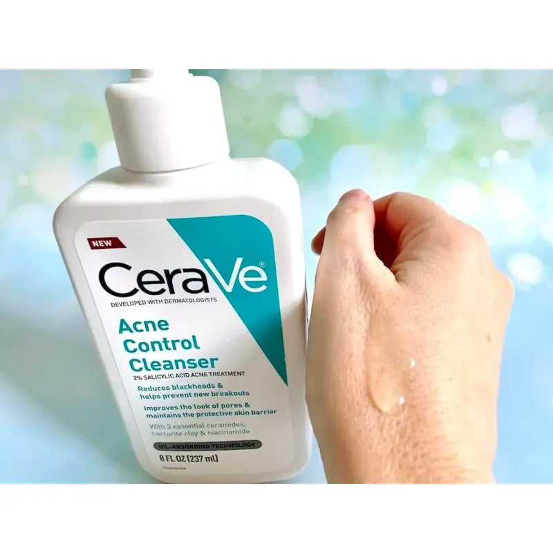 CeraVe Acne Control Cleanser Salicylic Acid 2% Oil Absorbing Technology - 237ml