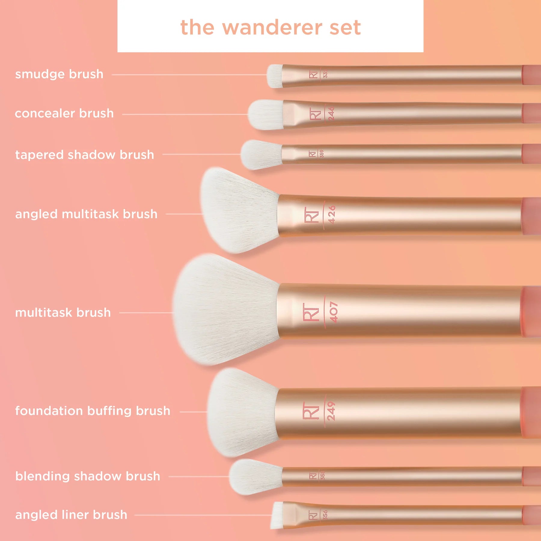 The Wanderer Voyage Makeup Brush Set