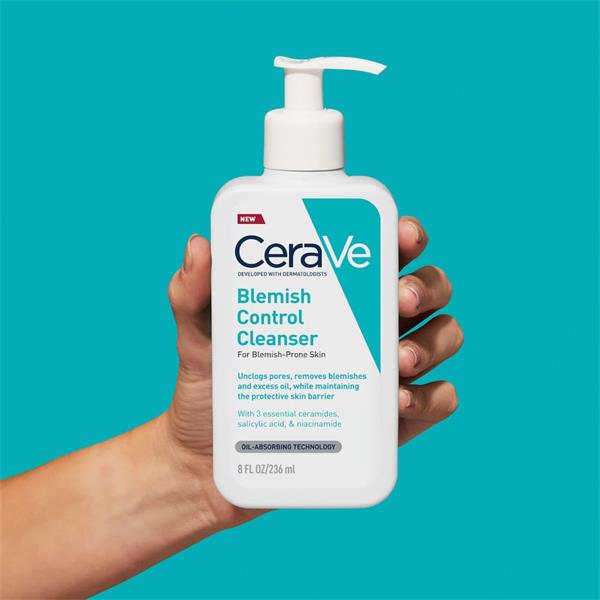 CeraVe Blemish Control Cleanser with 2% Salicylic Acid and Niacinamide for Blemish-Prone Skin - 236ml