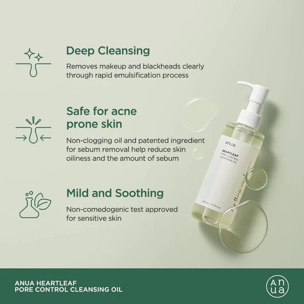 Anua Heartleaf Pore Control Cleansing Oil - 200ml