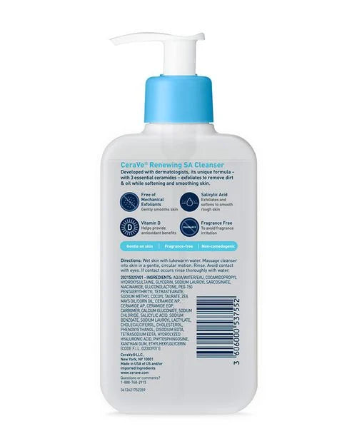 CeraVe SA Renewing Cleanser For Normal Skin - 237ml